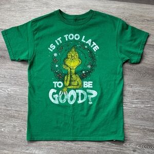 Kids Green Grinch Graphic Tee